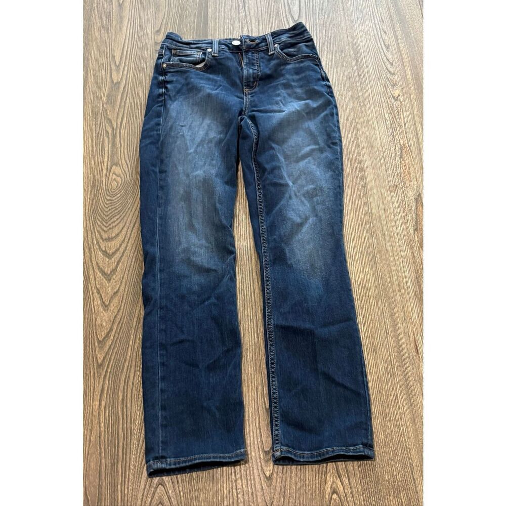 Silver Jeans Co. Womens Avery Straight Jeans High Rise Medium Wash Blue Size 28